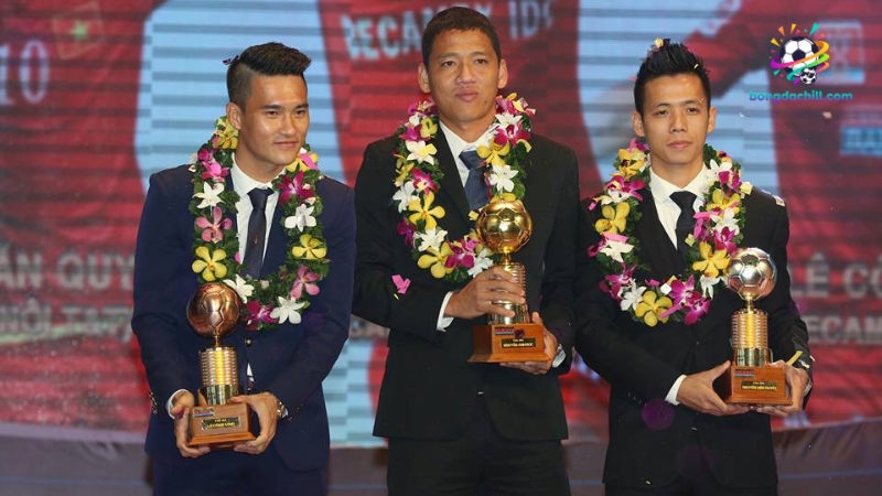 Nguyễn Anh Đức, Nguyễn Công Phượng và Nguyễn Trọng Hoàng nằm ở top 8