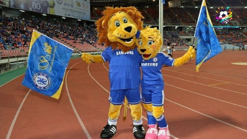 Bộ đôi linh vật Chelsea trở thành tâm điểm tại Ngoại hạng Anh