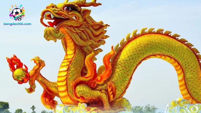 Linh vật bóng đá của Việt Nam là Rồng Vàng