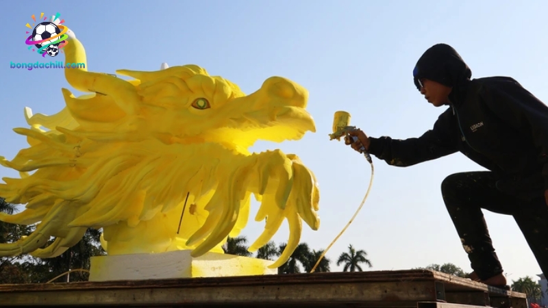 Hình ảnh Rồng Vàng thường xuyên xuất hiện trong đời sống